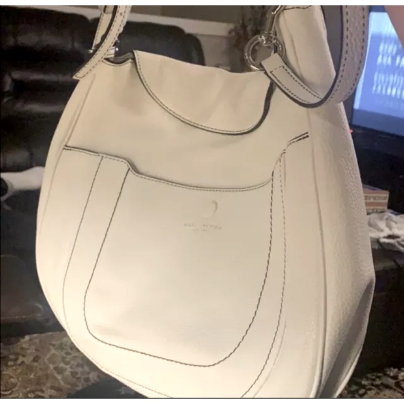 Nwt Marc Jacobs Empire City Leather Hobo Double Strap Porcelain Brand New